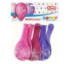 Colour It's a Girl balloon, 5 pcs set, 12 inch (30 cm)