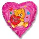 Love Teddy foil balloon 46 cm (WP)