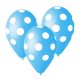 Sky Blue Dots, Blue air-balloon, balloon 5 pieces 12 inch (30 cm)