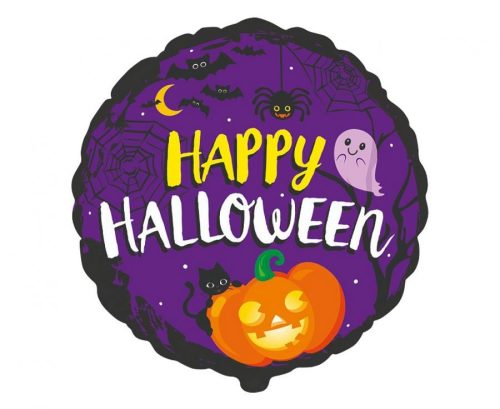 Halloween Happy Purple foil balloon 48 cm (WP)