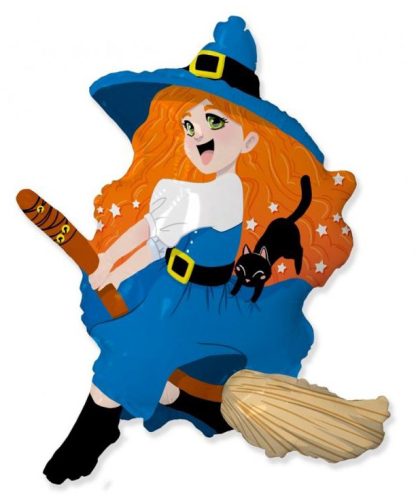 Witch Broom foil balloon 104 cm