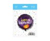 Halloween Happy Purple foil balloon 48 cm