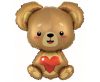 Teddy Bear Teddy with Heart s foil balloon 85 cm (WP)