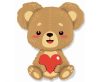 Teddy Bear Teddy with Heart s foil balloon 85 cm (WP)