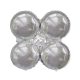 Colour Silver, Silver balloon holder 90 cm (WP)