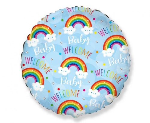 Baby Welcome Blue foil balloon 46 cm (WP)