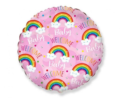 Baby Welcome Pink foil balloon 46 cm (WP)