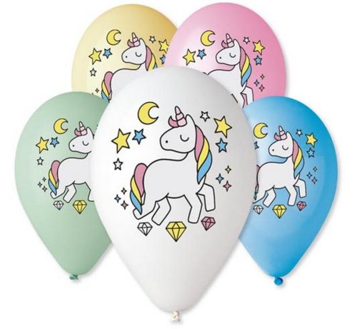 Unicorn Unicorn Magic Night, balloon, 5 pcs 12 inch (30cm)