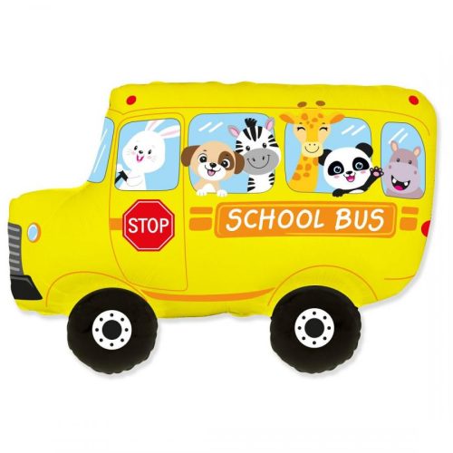 Vehicle Yellow School Bus Foil Balloon 80 cm (WP)