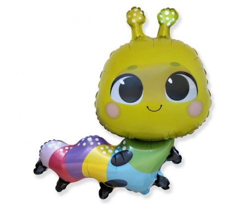 Animals Colorful Colorful Caterpillar Foil Balloon 79 cm