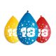 Happy Birthday Star Happy Birthday 18 Hanging Balloon, Set of 5 Balloons 12 inch (30 cm)