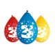 Happy Birthday Star Happy Birthday 3 hanging balloons, 5 pcs 12 inch (30 cm)