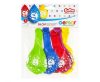 Happy Birthday Star Happy Birthday 9 hanging balloons, 5-pack 12 inch (30 cm)