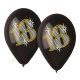 Happy Birthday Black Happy Birthday 18 balloons, 5 pcs 12 inch (30 cm)