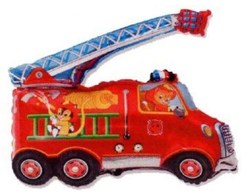 Fire Truck Fire Car foil balloon 36 cm (WP)