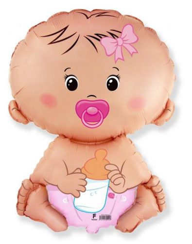 Baby Pink Girl foil balloon 36 cm (WP)