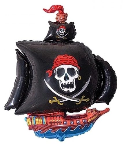 Pirate Ship boat foil balloon 36 cm (WP)