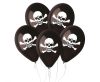 Skull Black air-balloon, balloon 5 pieces 12 inch (30 cm)