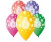 Happy Birthday Star Happy Birthday 6 balloons, 5-pack 13 inch (33 cm)