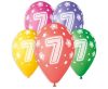 Happy Birthday Star Happy Birthday 7 Balloons, Pack of 5, 13 inch (33 cm)