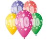 Happy Birthday Star Happy Birthday 10 balloons, pack of 5 balloons 13 inch (33 cm)