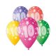 Happy Birthday Star Happy Birthday 10 balloons, pack of 5 balloons 13 inch (33 cm)