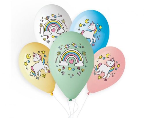 Unicorn Unicorn Rainbow balloon, 5 pcs 13 inch (33cm)