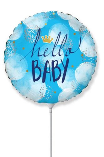 Baby Hello Blue foil balloon 36 cm (WP)