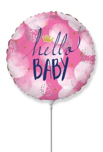 Baby Hello Pink foil balloon 36 cm (WP)