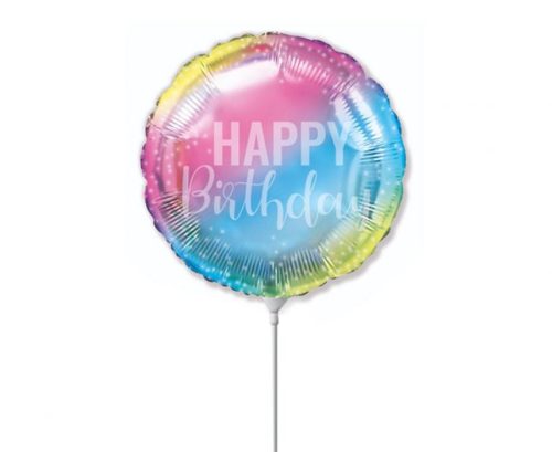 Happy Birthday Pastel Rainbow Happy Birthday foil balloon 36 cm (WP)