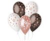 Colour Rose Gold Star, Balloon Set with Stars, 6 pcs, 33 cm (13 inch)