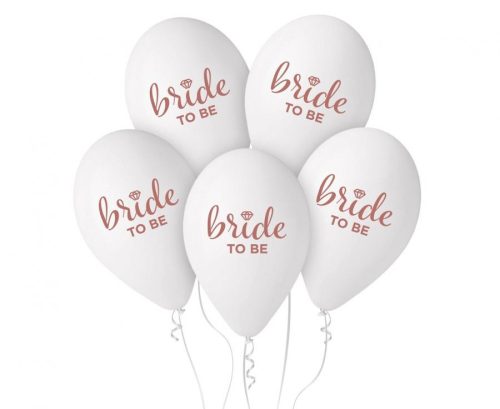 Happy Birthday Bride To Be balloon, 5 pcs 13 inch (33cm)