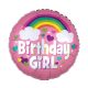 Happy Birthday Rainbow Birthday Girl foil balloon 46 cm