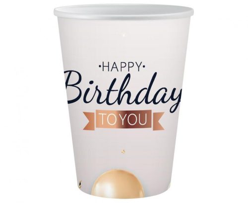 Happy Birthday Balloon Happy Birthday Paper Cup 6 pcs 250 ml