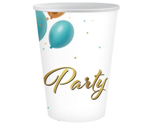 Party Balloon paper cup 6-piece set 250 ml