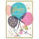 Happy Birthday Balloon Happy Birthday greeting card + envelope