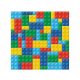 Colour Colorful Bricks Lego patterned napkin 20 pcs 33x33 cm