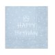 Happy Birthday Light Blue Happy Birthday Blue Napkin 20 pcs 33x33 cm