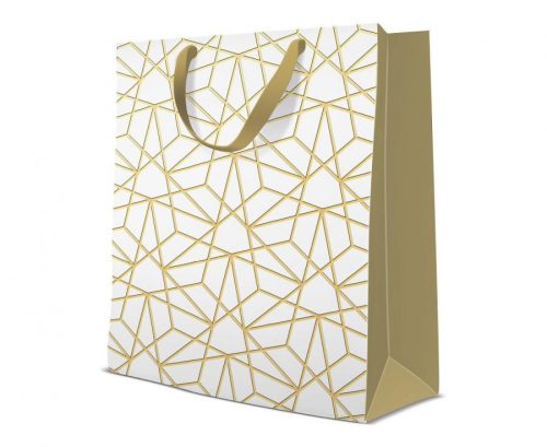 Happy Birthday Luxury Mesh paper gift bag 26.5x13x33.5 cm