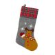 Christmas Reindeer i fireplace stocking, boot 51 cm