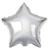 Happy Birthday Silver Silver star foil balloon 44 cm