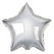 Happy Birthday Silver Silver star foil balloon 44 cm