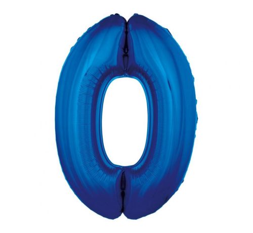 Number B&C Blue Blue Number 0 Foil Balloon 92 cm