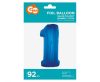 Number B&C Blue Blue Number 1 Foil Balloon 92 cm