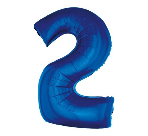 Number B&C Blue Blue Number 2 Foil Balloon 92 cm