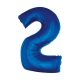 Number B&C Blue Blue Number 2 Foil Balloon 92 cm