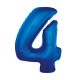 Number B&C Blue Blue Number 4 Foil Balloon 92 cm