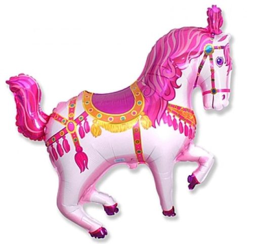 Horses Circus Pink foil balloon 36 cm (WP)