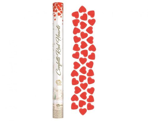 Love Red Hearts confetti launcher 60 cm