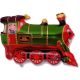 Train Green foil balloon 36 cm (WP)